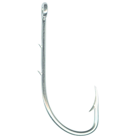 Classic Beak Hook, Nickel, Size 4, 2 Slices in 1X Long Shank, 10-Pack image number 0