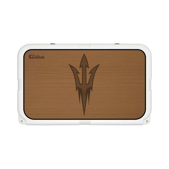 SeaDek Cooler Pad - Collegiate Collection - Fits YETI Tundra 45 - Mocha / Black, Arizona State University image number 0