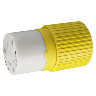 Hubbell Marine Twist-Lock Connector, 30A 125V, Yellow (B-Line)