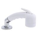 Deck-Mount Sprayer Small Arctic White Sprayer No Hook w/Elbow, 6' White Rubber Hose, Ultra-Low Profile Holder image number 0