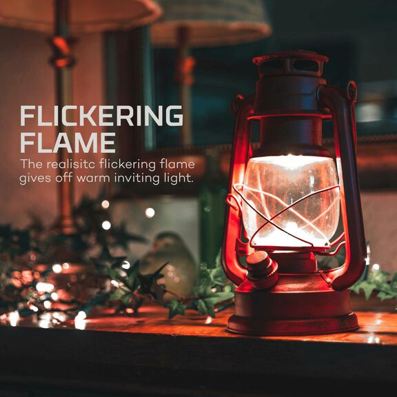LED Lantern with Realistic Flickering Flame image number 3