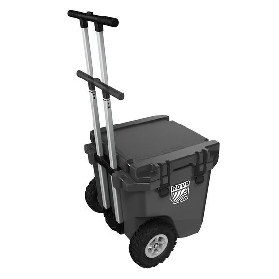 RollR 30 Quart Wheeled Hard Cooler with Telescopic Handle, Granite image number 3