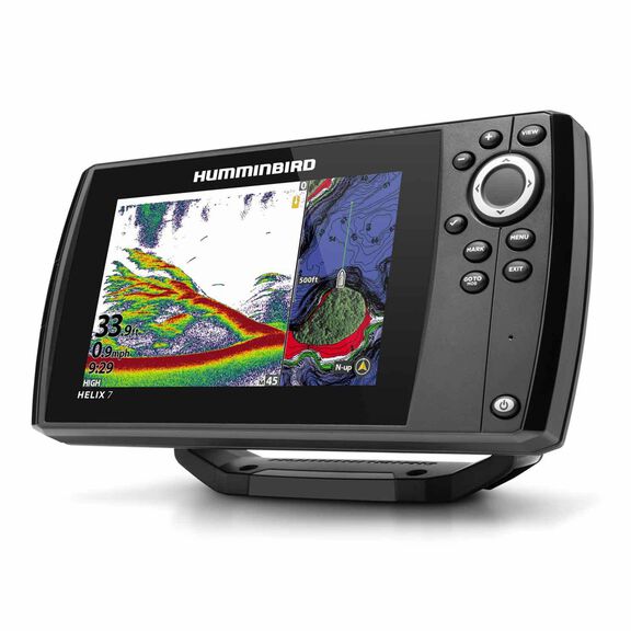 Helix 7 Chirp MSI GPS G3 Fishfinder/Chartplotter Combo with Transducer and Navionics+ Charts image number 1