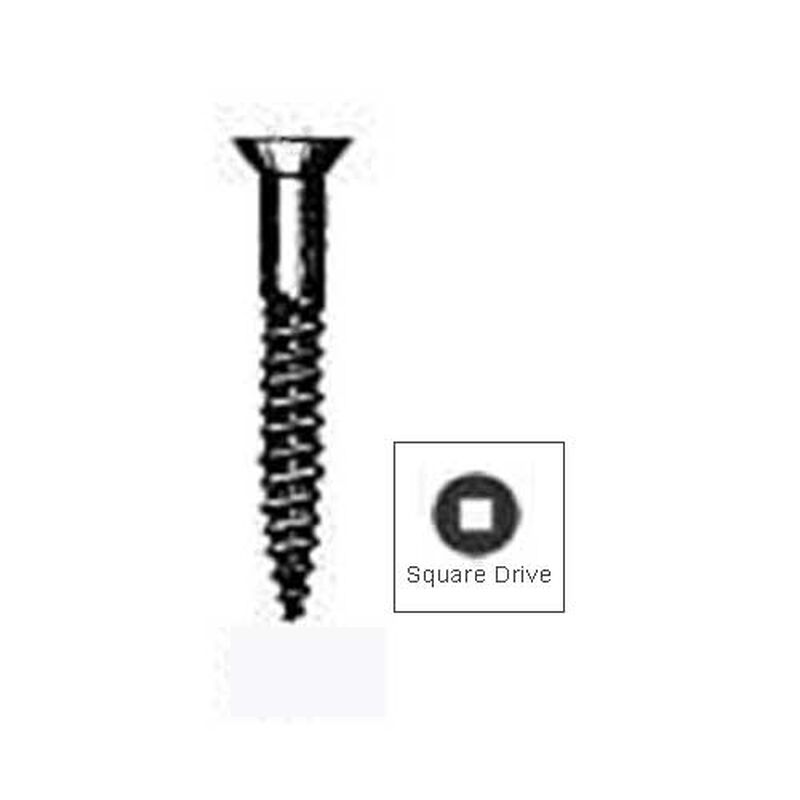 12 X 3" Silicon Bronze Square Drive FlatHead Wood Screws, 25Pack