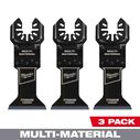 MILWAUKEE&reg; OPEN-LOK&trade; 1-3/4" TITANIUM CHARGED&trade; Bi-Metal Multi-Material Multi-Tool Blades, 3 Pack image number 0