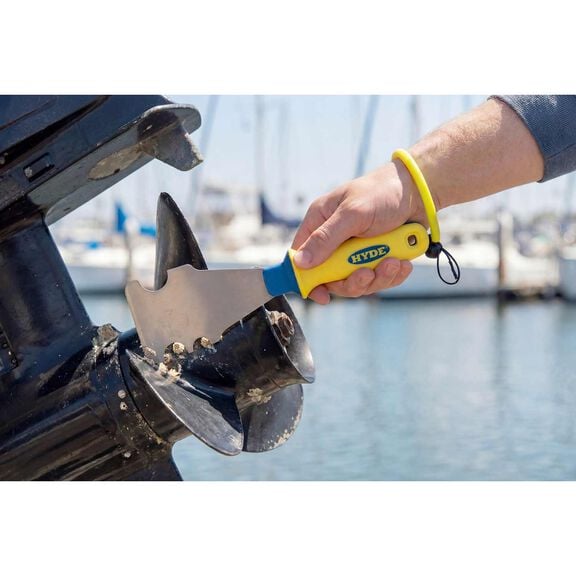Marine Stainless Steel 3'' Stiff Multi-Tool Scraper with Landyard image number 2