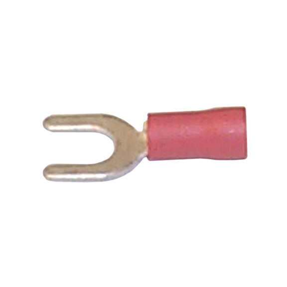 22-18 AWG Spade Lug Terminals, #10, Red, 100-Pack image number 0