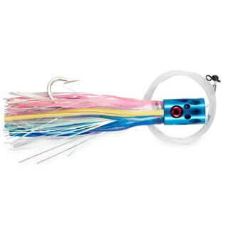 Magnum Turbo Whistler Rigged & Ready, Blue/Pink/Pearl Skirt, 2 oz Head, 7/0 Mustad Hook, AFW Swivel, 100 lb Grand Slam Mono Line, 6'