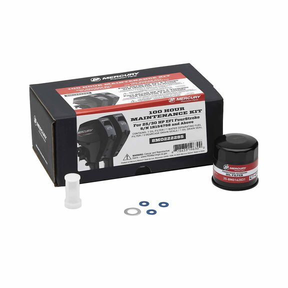Mercury 25-30hp FourStroke EFI 100 Hour Maintenance Kit image number 0