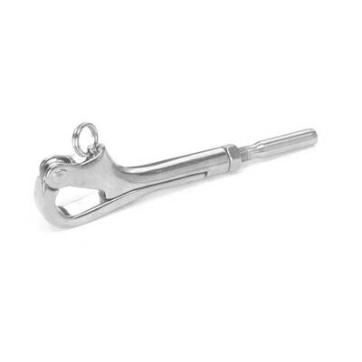 3" Stainless Steel Positive Locking Pelican Hook for 3/16" Wire