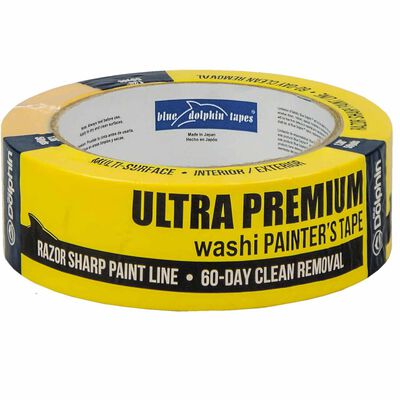 1 1/2" Ultra Premium Washi Painters Tape, Yellow
