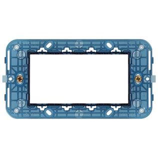 Vimar Arke 4-Module Mounting Frame with Screws for 4-Module Back Box
