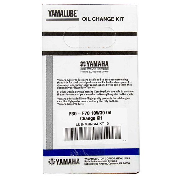 Yamaha Outboard Oil Change Kit, F30-F70 image number 1