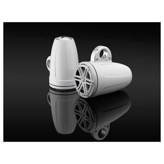 M3-770ETXv3-Gw-S-Gw 7.7" Enclosed Marine Coaxial Speaker System, Gloss White, White Sport Grilles image number 1