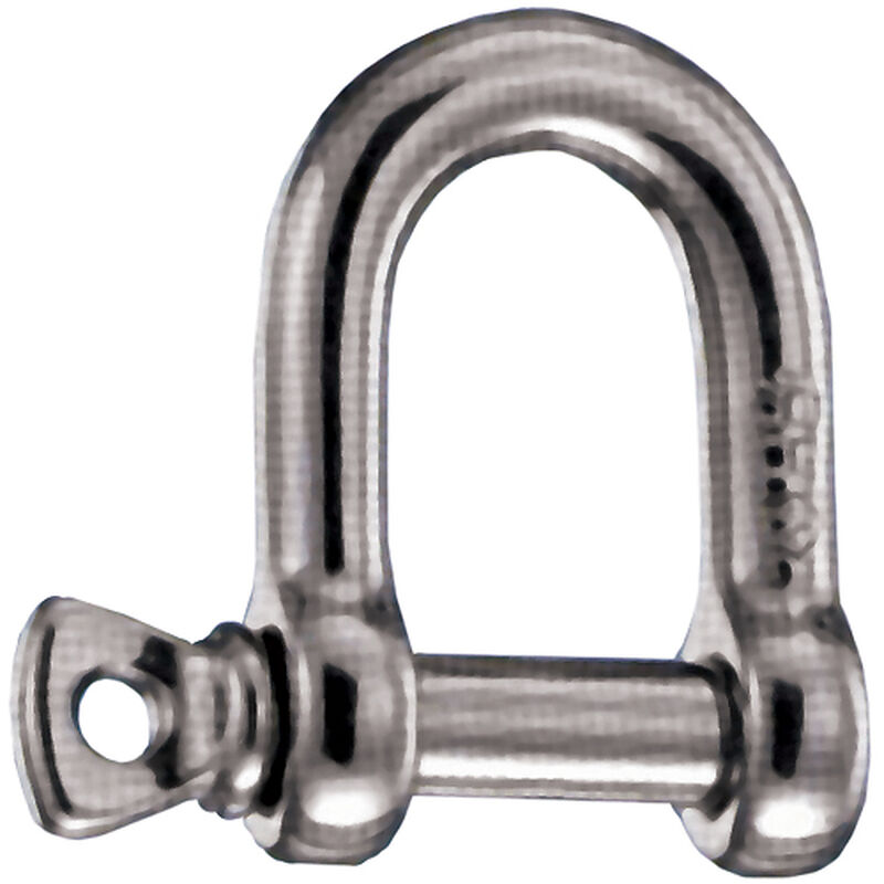 13/32" Stainless Steel High-Resistance "D" Shackle image number 0