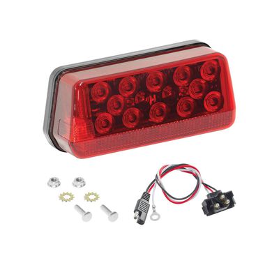 8-Function LED Waterproof Wrap-Around Taillights, Left/Roadside, for Trailers Over 80"