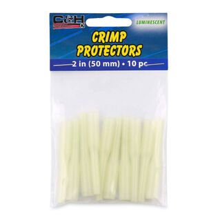 C&H, Crimp Protectors, 50mm length, Luminescent Green, 10-Pack