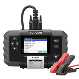 12V Battery & 12V/24V System Tester w/Built-in Printer