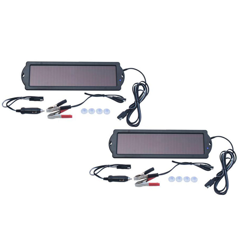 12-Volt Solar Battery Maintainers, 2-Pack image number null
