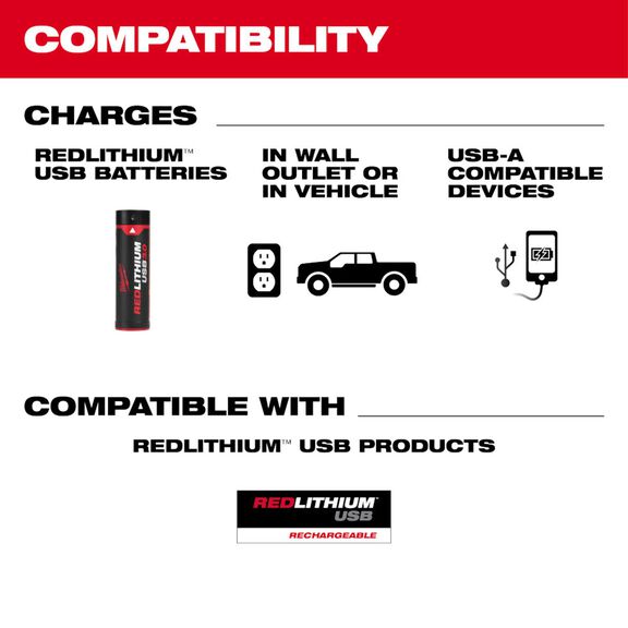 REDLITHIUM&trade; USB Charger & Portable Power Source Kit image number 3