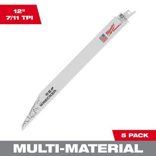 The Wrecker&trade; Multi-Material SAWZALL&reg; Blade 12" 7/11TPI, 5 Pack