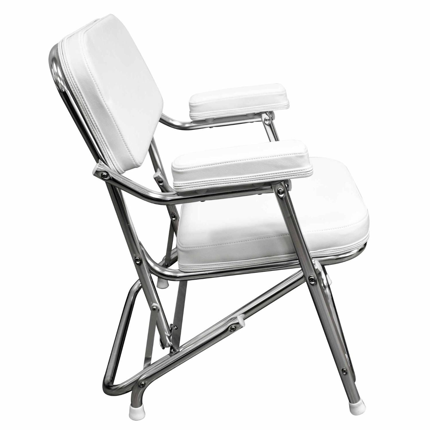 Wise Offshore Folding Deck Chair 3316‑784 – Bright White