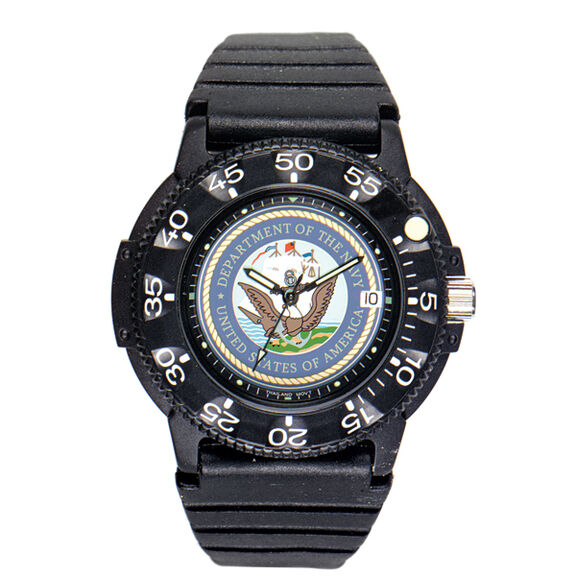 U.S. Navy Waterproof Watch with Dive Band image number 0