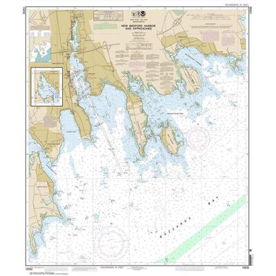 New Bedford Harbor and Approaches 35 X 42 Waterproof