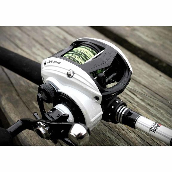 30 lb braided fishing line 8 Strand No Fade Series - Super Sleek & Smooth Braided Fishing Line Daiwa Procaster II Baitcasting Rod Section_2 Piece The Big Game braided Color:Blizzard