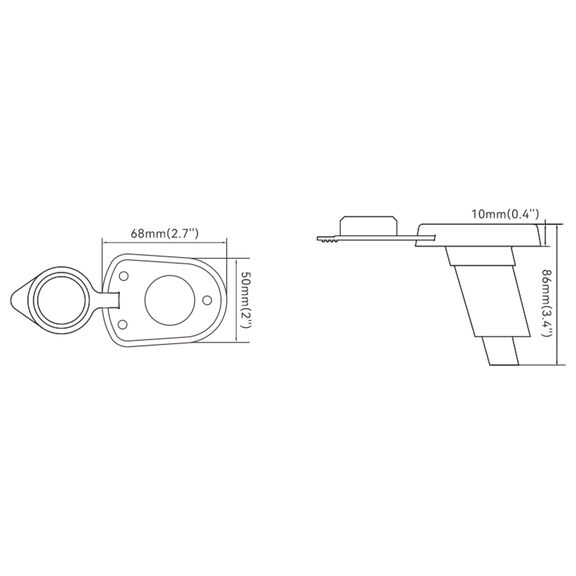SEAFLO Mounting Base for 02 Series Plug-In Pole Lights image number 1