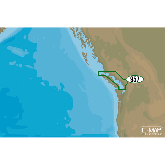 NA-M957 San Juan Islands to Nigel Island C-MAP MAX Chart C-Card image number 0