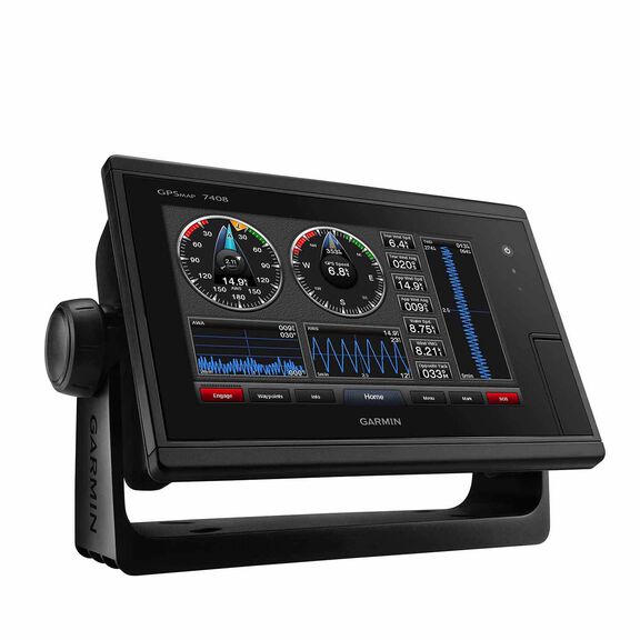 GPSMAP 7408 Multifunction Display with Worldwide Basemap Charts image number 2