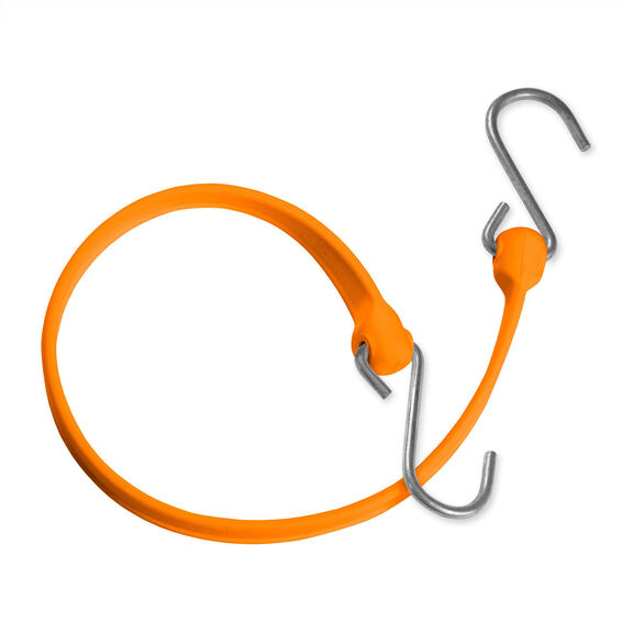 18" Bungee Strap with Galvanized Hook Ends, Orange image number 0