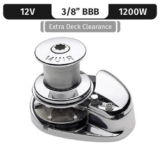 Muir Storm 1250 Capstan Windlass Low-Profile, 3/8" BBB, 12V DC, 1200W