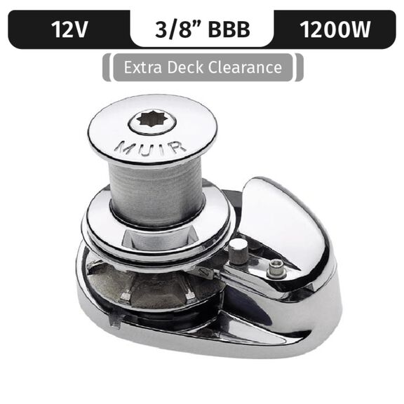 Muir Storm 1250 Capstan Windlass Low-Profile, 3/8" BBB, 12V DC, 1200W image number 0