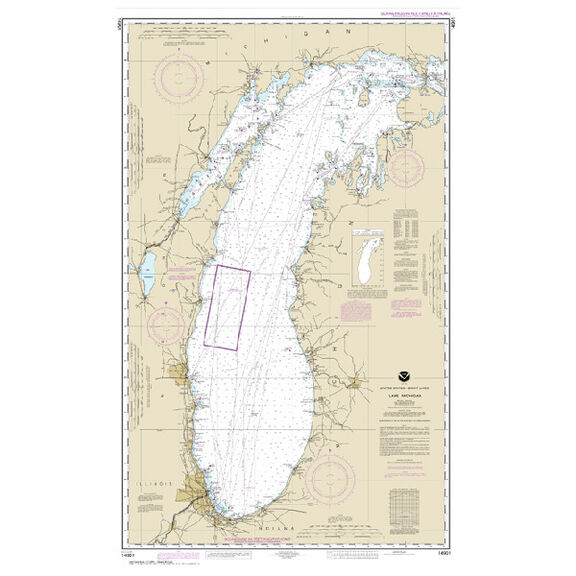 #14901 Lake Michigan (Mercator Projection) image number 0