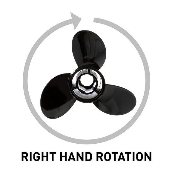 Black Diamond 3-Blade Aluminum Propeller, 11.3 dia x 10 pitch, Right Hand image number 2