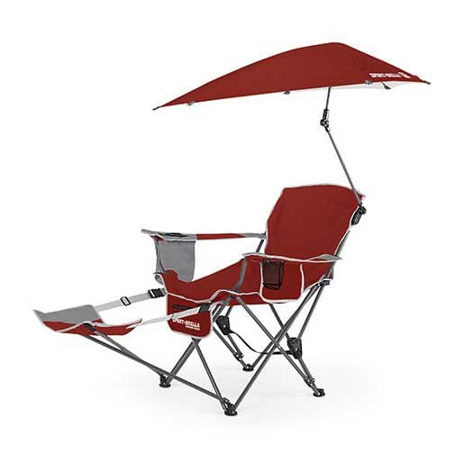 PRO PERFORMANCE SPORTS Sport-Brella Recliner Chair, Red