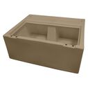 8WD95-1B-207 Deluxe Pontoon 27" Bench, Base Only, Tan image number 0