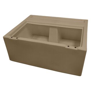 8WD95-1B-207 Deluxe Pontoon 27" Bench, Base Only, Tan