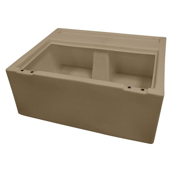 8WD95-1B-207 Deluxe Pontoon 27" Bench, Base Only, Tan image number 0