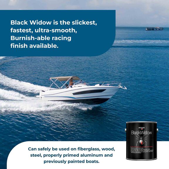 Black Widow Bottom Paint, Black, Gallon image number 3