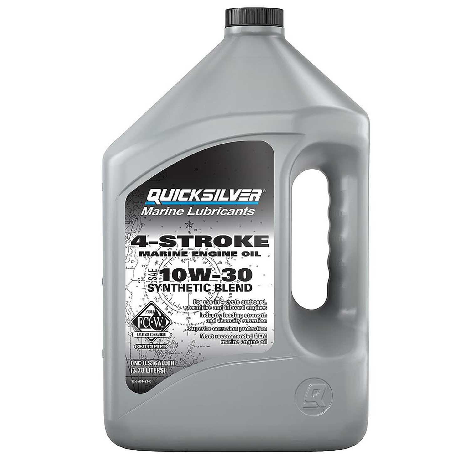 10W-30 Synthetic Blend Marine Engine Oil, 1 Gallon