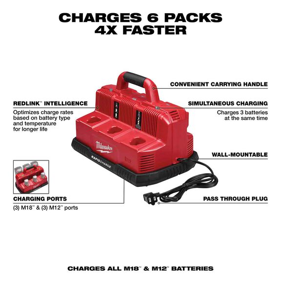 M18&trade; & M12&trade; Rapid Charge Station image number 1