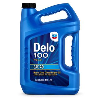 Chevron Delo 100 SAE 40 Heavy Duty Conventional Engine Oil, 1 Gallon
