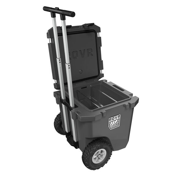 RollR 30 Quart Wheeled Hard Cooler with Telescopic Handle, Granite image number 4