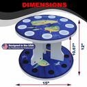 Guy Harvey Mahi Spinning 9 Fishing Rod Storage Rack, Vertical Fishing Pole Rod Holder image number 6
