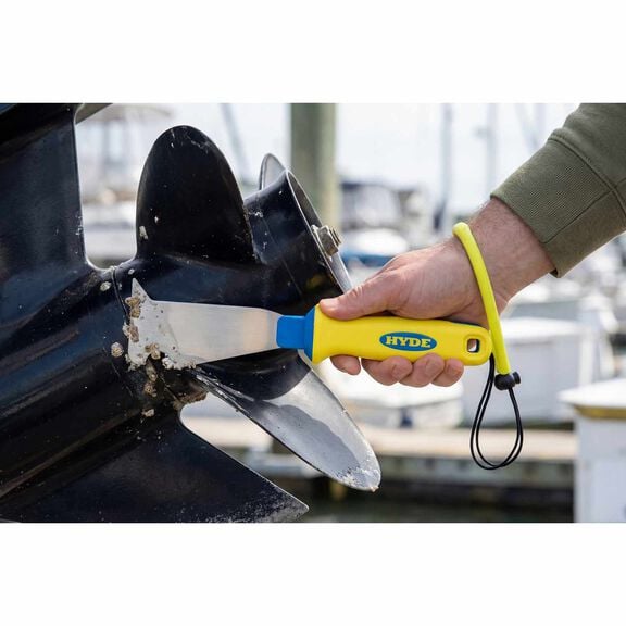 Marine Stainless Steel 3'' Stiff Crevice Cleaner /  Scraper with Landyard image number 1