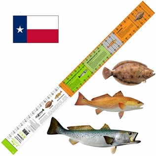 Texas Inshore Slam Release Ruler  34in x 3in