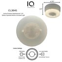 5" IQ AMERICA Battery Powered Indoor/Outdoor Motion Activated Ceiling Light, 450 Lumens image number 2